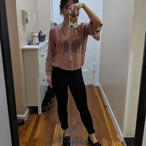 Red Sheer Work Tunic